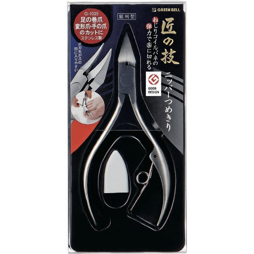 CAINZ-DASH】グリーンベル ステンレス製ニッパーつめきり（鋭利型） G