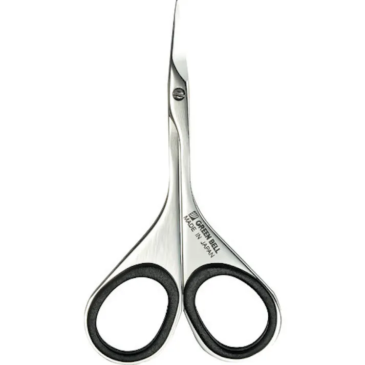 【CAINZ-DASH】グリーンベル ステンレス製 化粧・眉用はさみ 全長90mm G-2112【別送品】