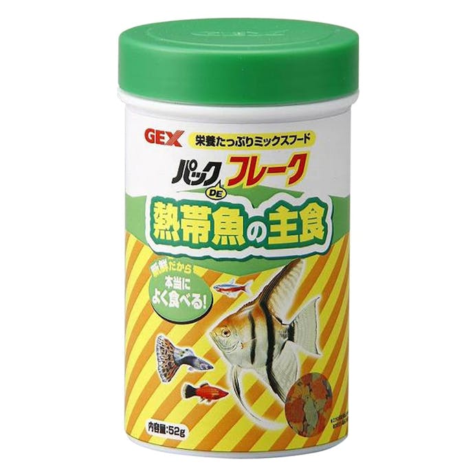 GEX パックDEフレーク熱帯魚の主食 52g