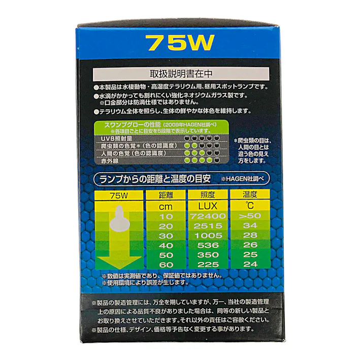 GEX スワンプグロー 防滴ランプ 75W PT3781