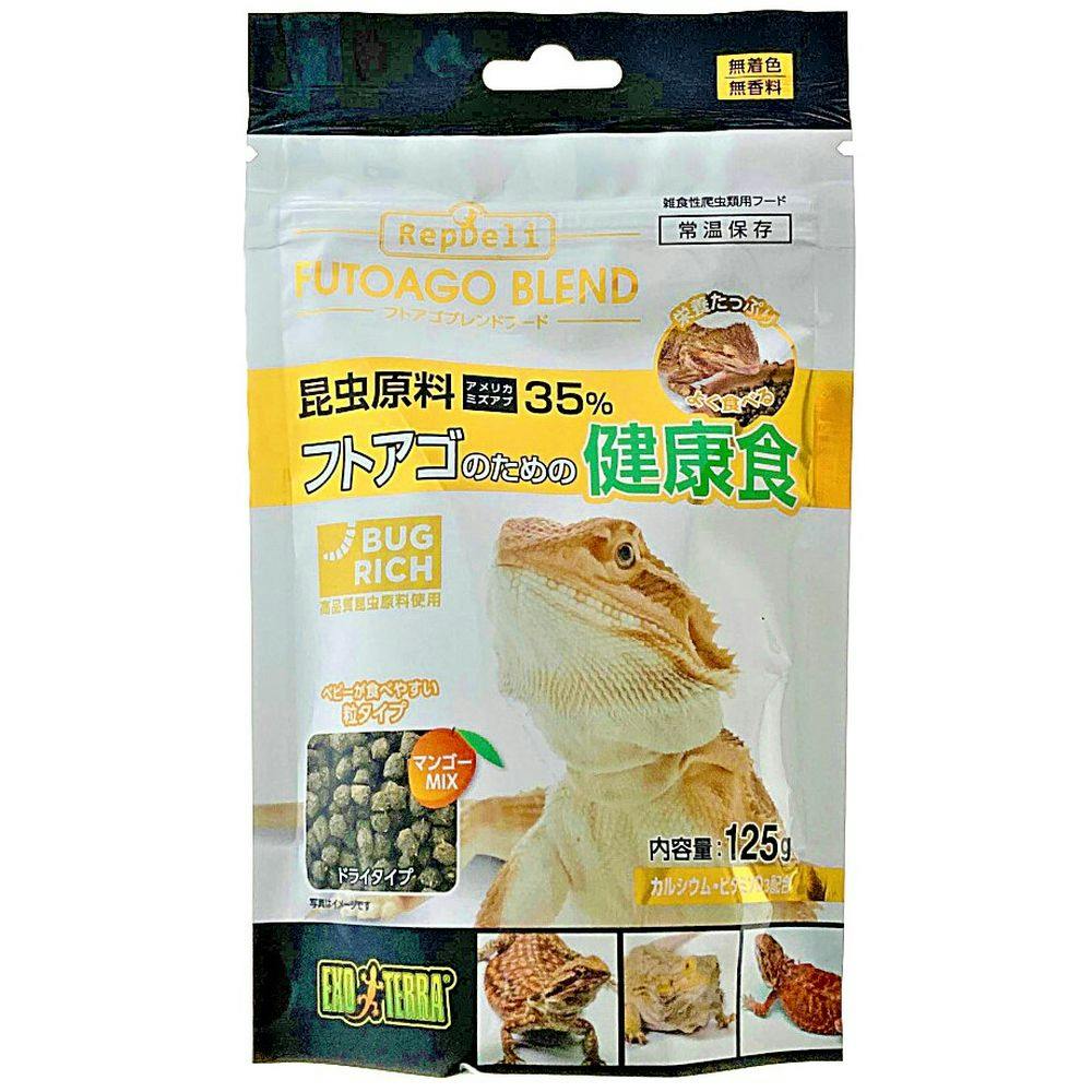 GEX フトアゴのための健康食 フトアゴブレンドフード 125g | ペット