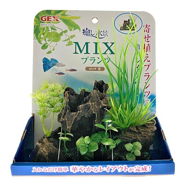 GEX 癒し水景 MIXプランツ ロック 茶