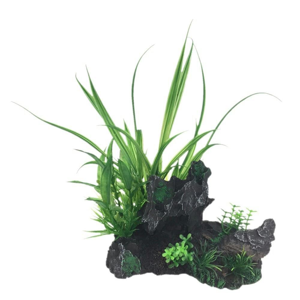 GEX 癒し水景 MIXプランツ ロック 黒 | 水中生物用品・水槽用品 通販