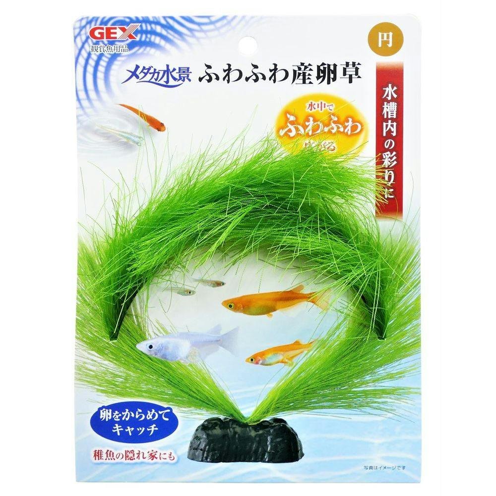 GEX メダカ水景 ふわふわ産卵草 円 | 水中生物用品・水槽用品