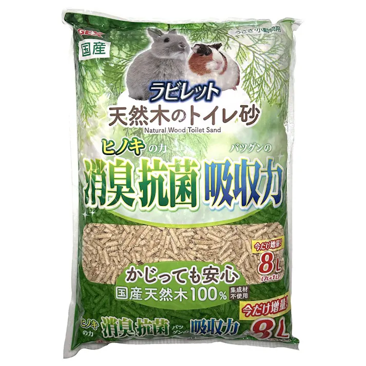 ジェックス ラビレット 天然木のトイレ砂 7L