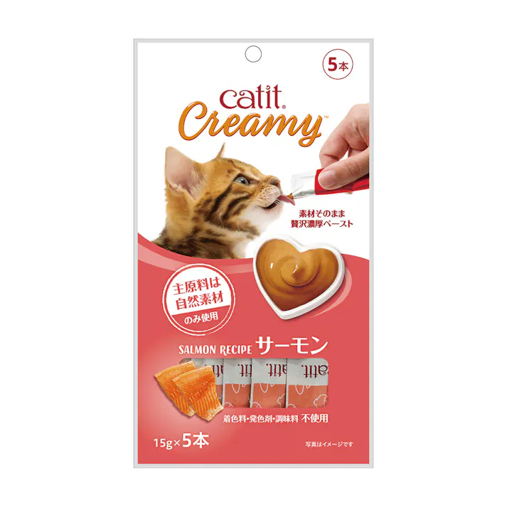 Catit Creamy サーモン 15g×5本