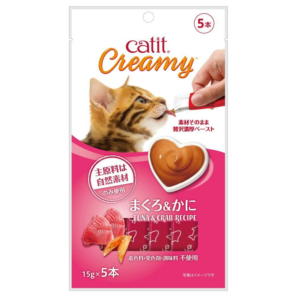 Catit Creamy まぐろ＆かに 5本入