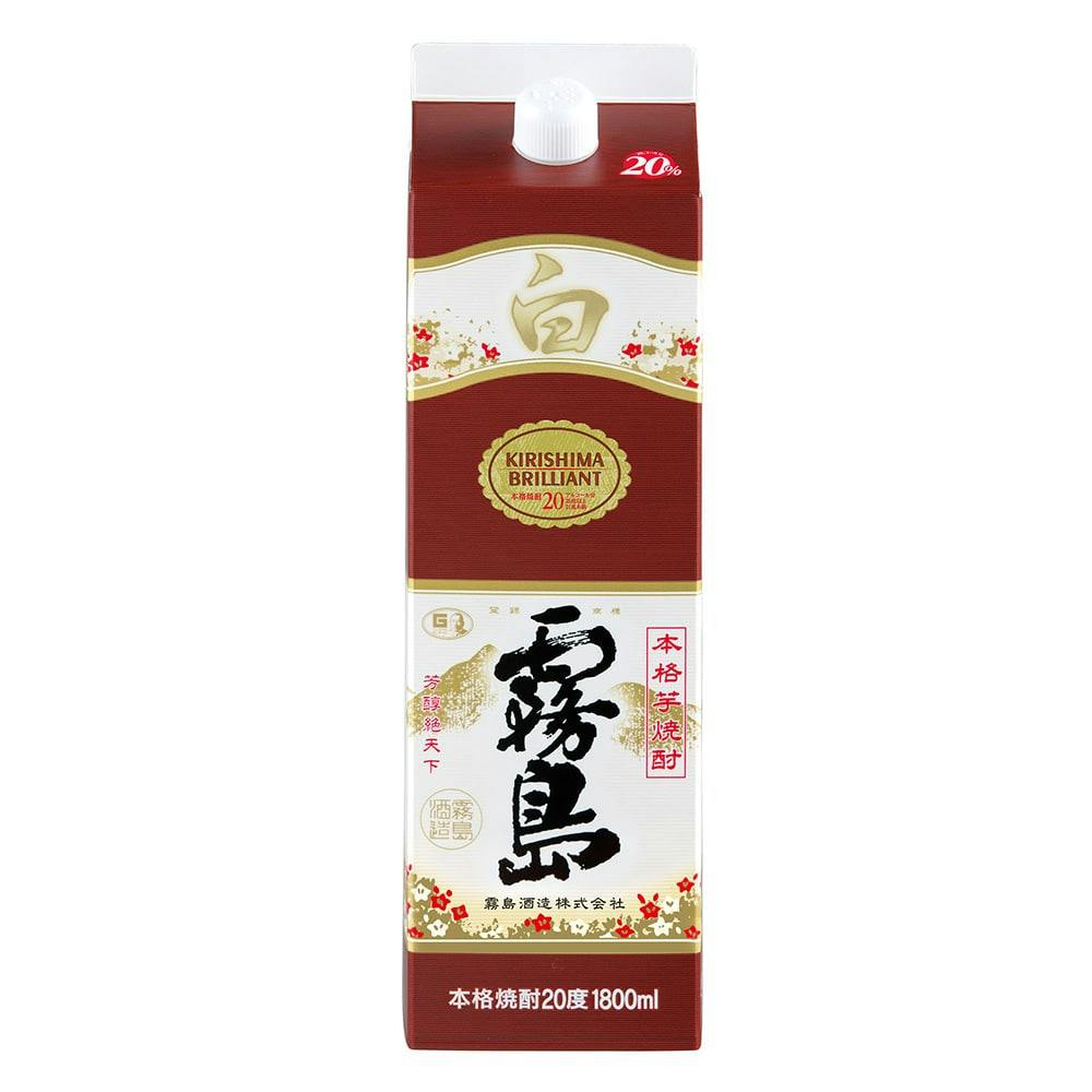 白霧島 芋 20度 パック 1800ml 芋焼酎 白霧島 芋 20度 パック 1800ml 芋焼酎