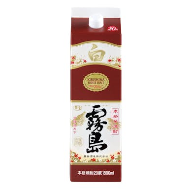 白霧島 芋 20度 パック 1800ml【別送品】(販売終了)