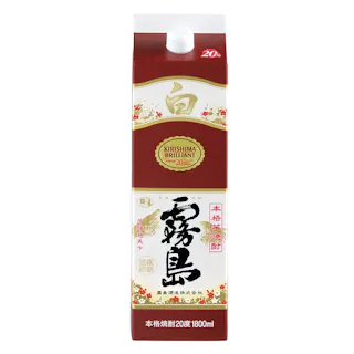 白霧島 芋 20度 パック 1800ml【別送品】