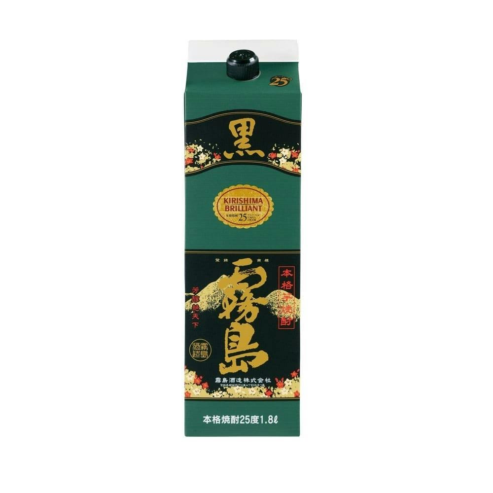 ケース販売】(宮崎)霧島 黒霧島 25° 芋 1.8Lパック×6本 | 酒