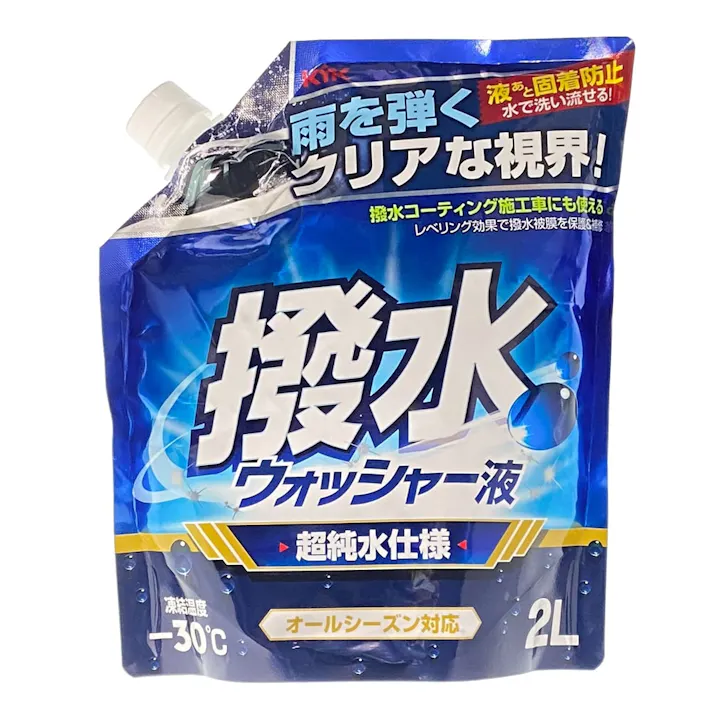 撥水ウォッシャー液 パウチタイプ -30℃ 12-106 2L