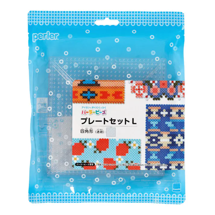 パーラービーズ プレートセット L 四角形 透明