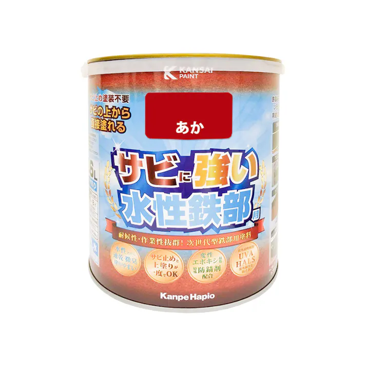 サビに強い 水性鉄部用 あか 1.6L【別送品】