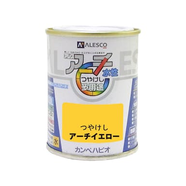 カンペハピオ アレスアーチ 水性 つやけし多用途 つやけしアーチイエロー 0.1L