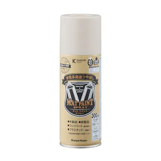 水性多用途つや消し マットペイントスプレー クラウディホワイト 300ml