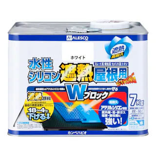 水性シリコン遮熱屋根用 ホワイト 7kg【別送品】