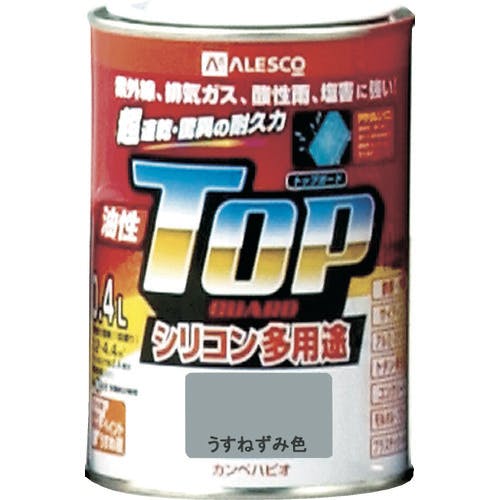 カンペハピオ カンペ 油性トップガード0.4Lうすねずみ色 00017640431004 建物用塗料(油性) カンペハピオ カンペ 油性トップガード0.4Lうすねずみ色 00017640431004 建物用塗料(油性)
