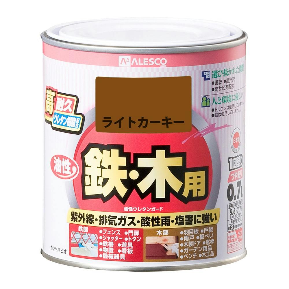 油性ウレタンガード 鉄・木用 ライトカーキー 0.7L 屋根・トタン塗料 油性ウレタンガード 鉄・木用 ライトカーキー 0.7L 屋根・トタン塗料