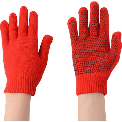 勝星産業 のびのび滑り止め手袋　赤 371517 すべり止め手袋