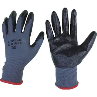 【CAINZ-DASH】勝星産業 ニトリルグラブ 5双組 L 660-L【別送品】