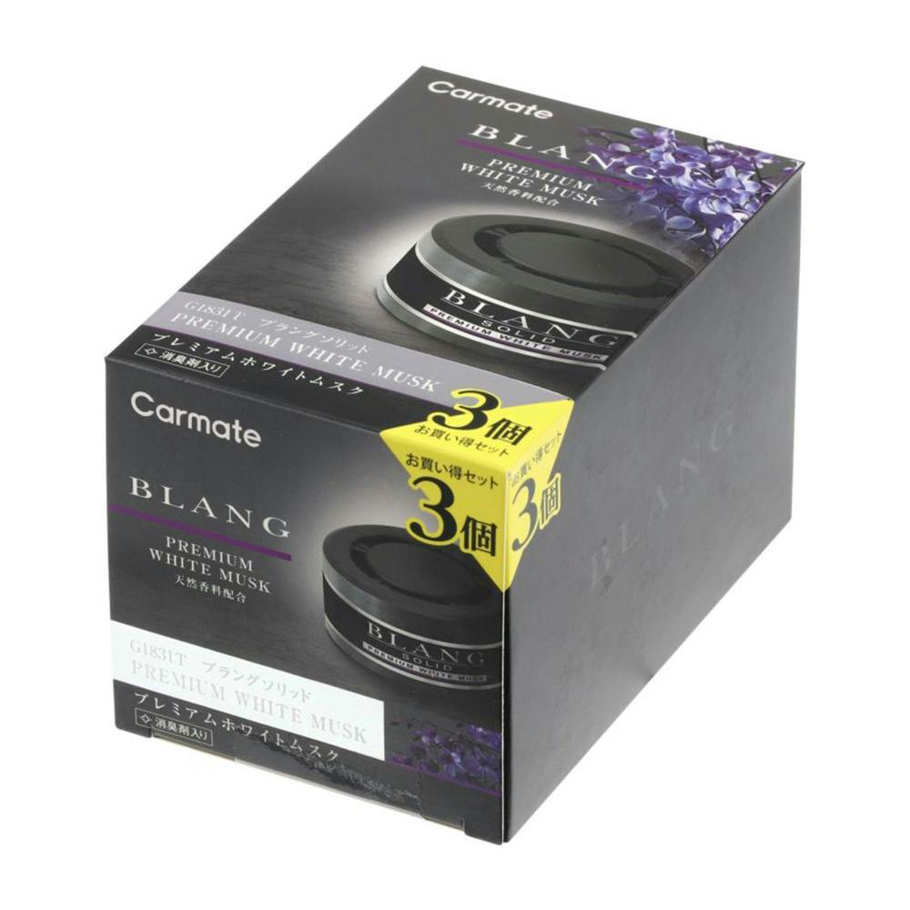 ブラング ソリッド プレミアムホワイトムスク G1831T 3P | 車用芳香剤
