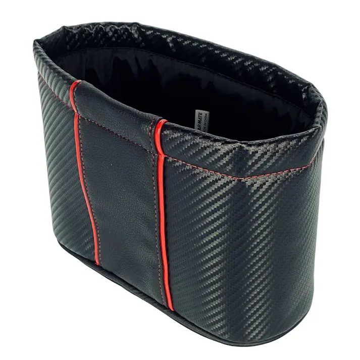 おもり付スリムダストミニカーボン調 レッド DZ329