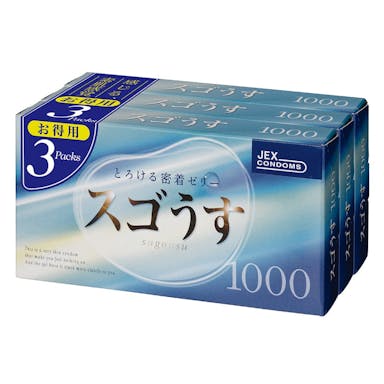 ジェクス スゴうす1000 3個パック