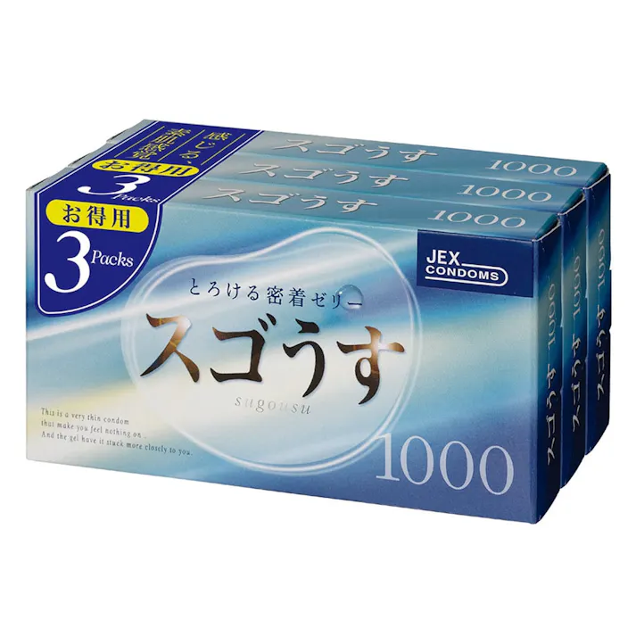 ジェクス スゴうす1000 3個パック