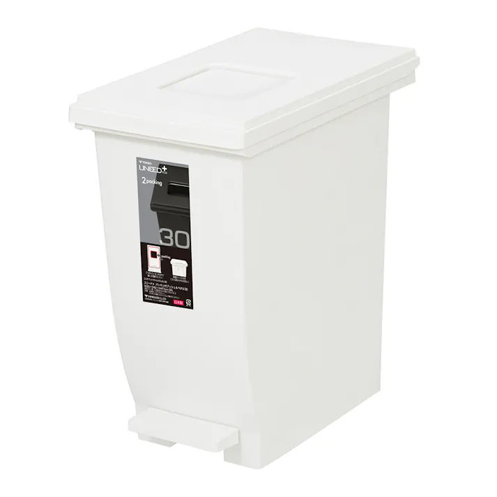 ユニード+パッキン付プッシュ&ペダル 30L オフホワイト