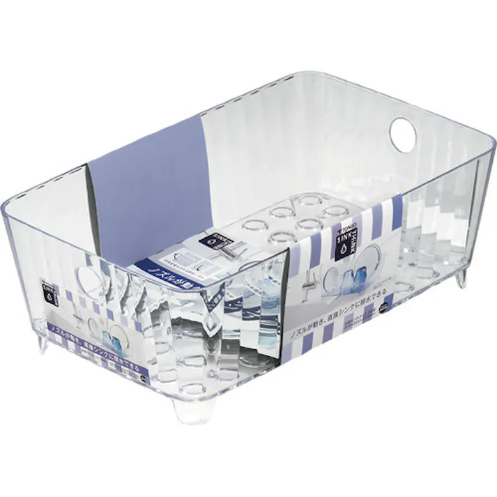 【CAINZ-DASH】新輝合成 シンクシンク水切りバスケット38型 クリア 03000【別送品】