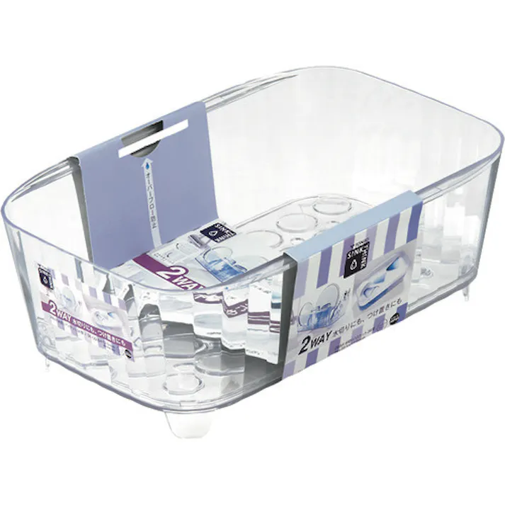 【CAINZ-DASH】新輝合成 シンクシンク2WAY水切りバスケット34型 03003【別送品】