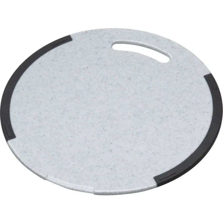 【CAINZ-DASH】新輝合成 おこしやすいラバー付耐熱抗菌まな板丸35 04406【別送品】