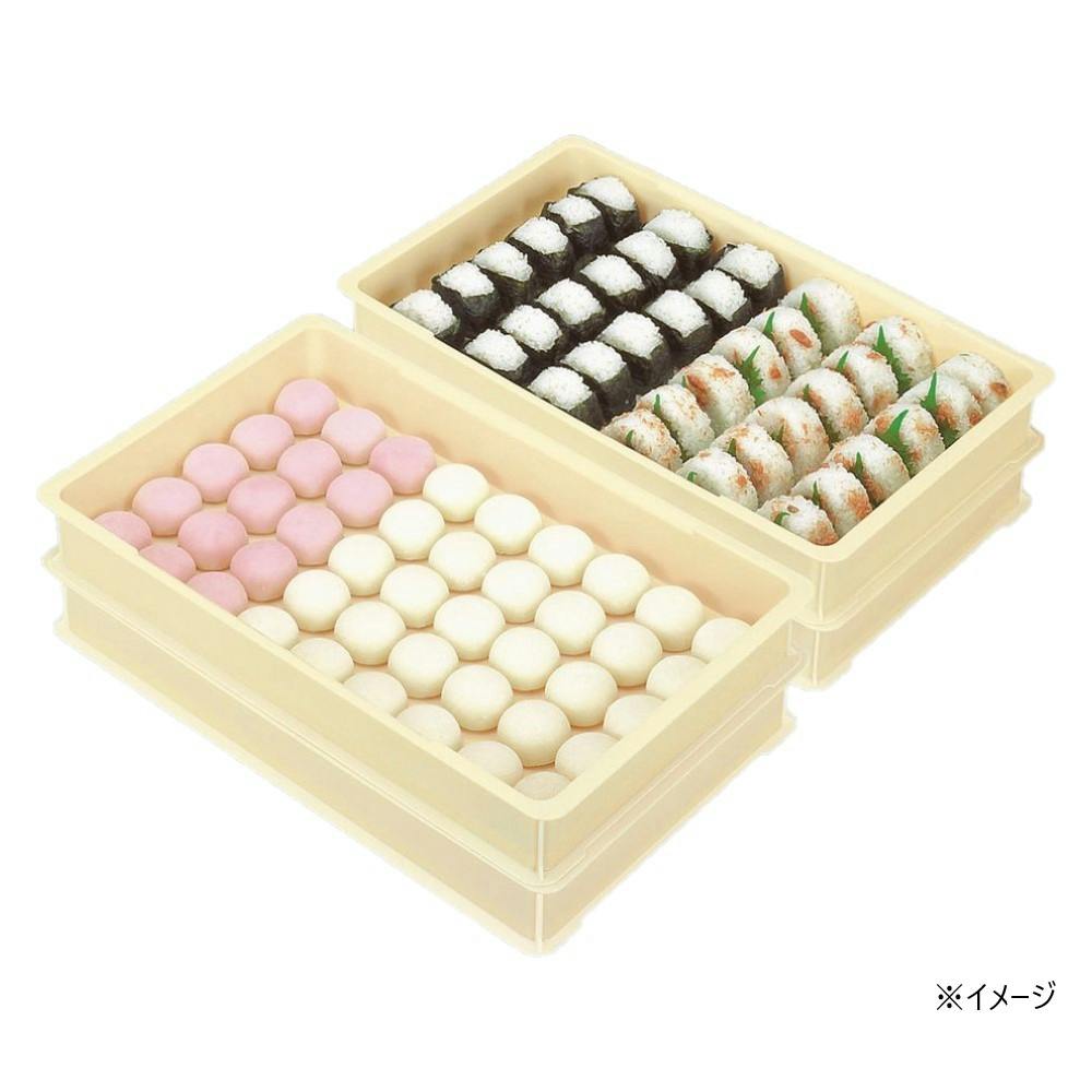 ds-〔5個セット〕 パンコンテナー/食品用コンテナー 〔#10〕 アイボリー 清掃簡単〔代引不可〕 5個セット パンコンテナー⁄食品用コンテナー #330 アイボリー