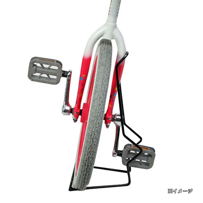 キックバイク兼用一輪車スタンド ブラック 11566