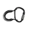 カラビナ&コイル巻ロングワイヤーロック ブラック 43770 4mmx180cm