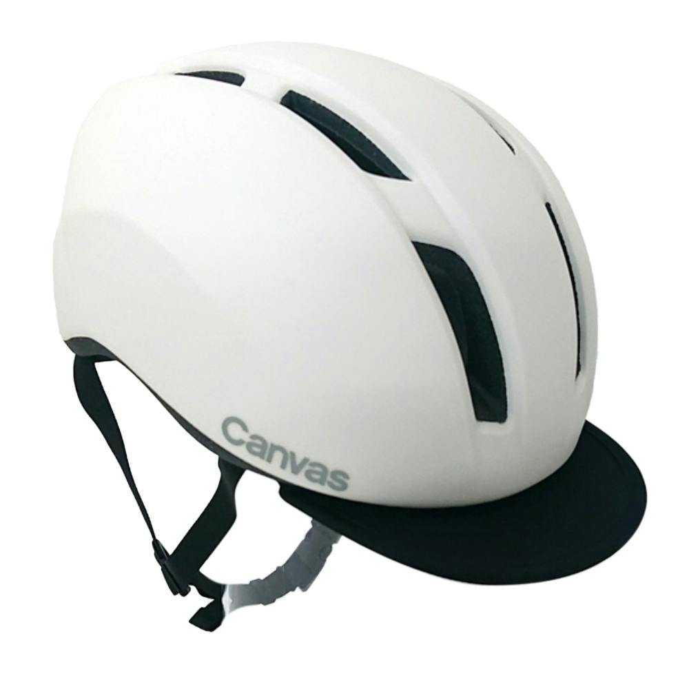 CANVAS-SPORTS-SK M-L マットホワイト | 自転車用ヘルメット 