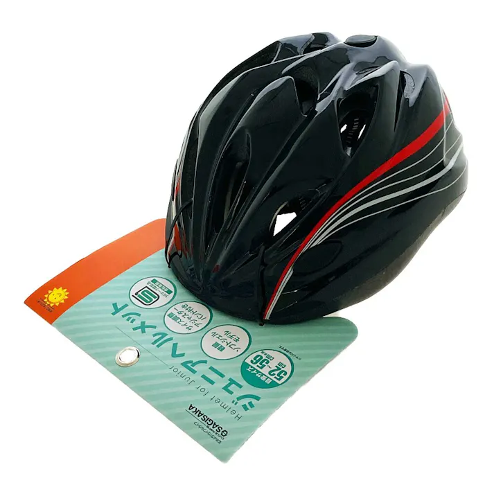 ジュニアヘルメット SG M ブラック 46437 52-56cm