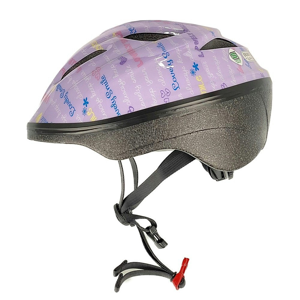 適当な価格 サギサカ SAGISAKA 自転車 ジュニアヘルメット 児童用 54-58cm バイオレット スマイル柄
