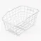 頑丈リヤワイヤーバスケット ラージサイズ シルバー 49072