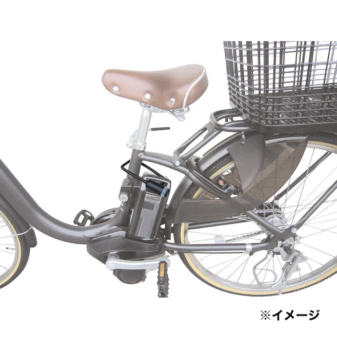 サギサカ 電動自転車用バッテリーロック式 ブラック 73771