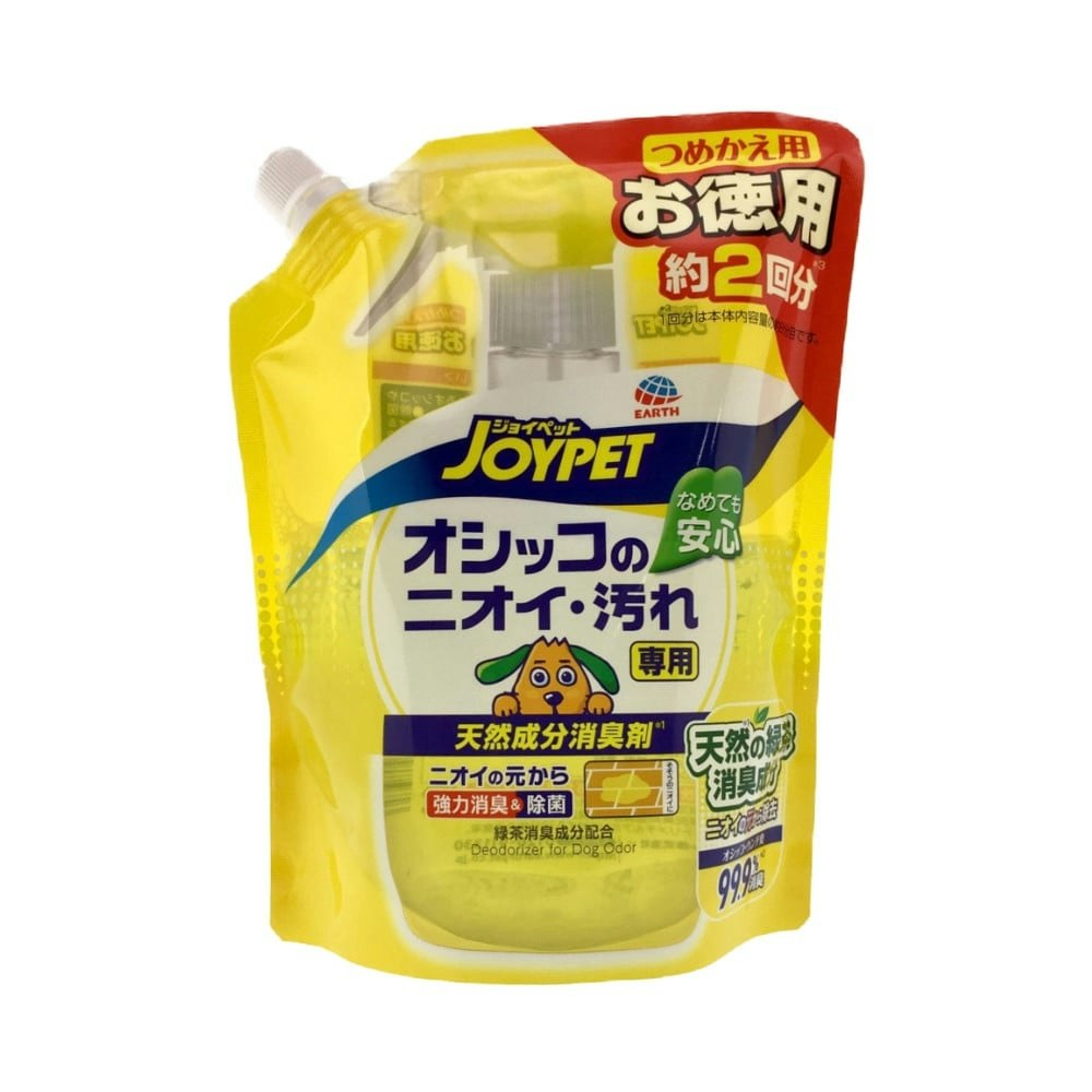 往復送料無料 JOYPET ジョイペット 天然消臭剤オシッコのニオイ 汚れ専用詰替ジャンボパック450ml qdtek.vn