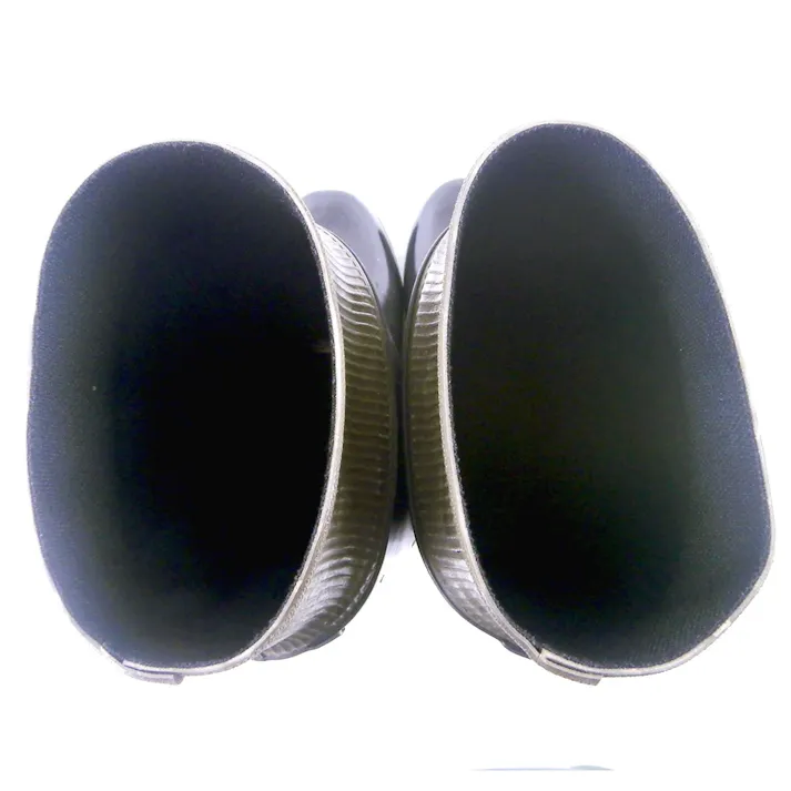 724 紳士ゴムカバー付長靴 反射ライン入り 25.0