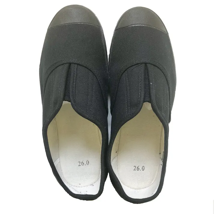 TW-205 つま先ガード付軽作業靴 黒 24.5cm