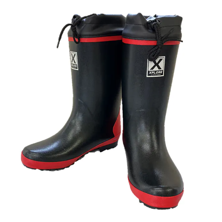 防寒ウレタンカラーブーツ レッド L XP-320