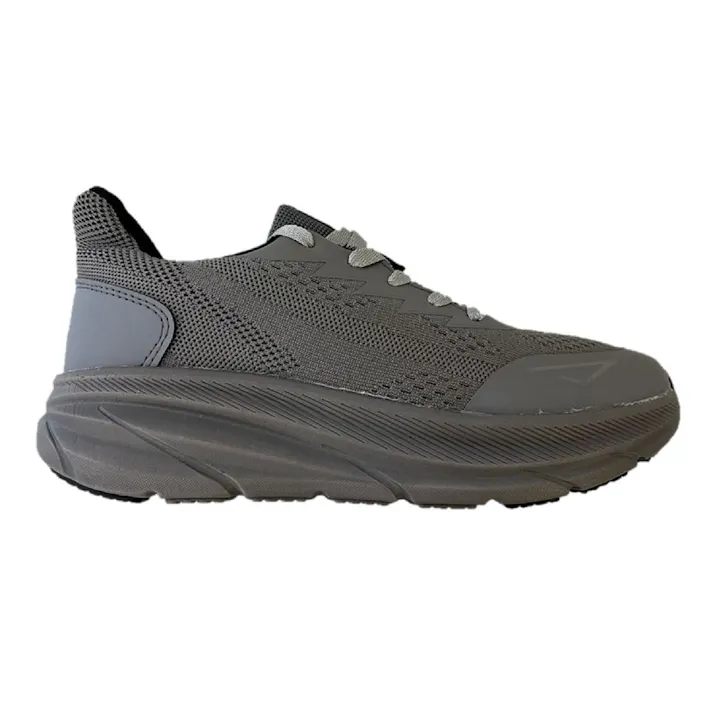 軽量厚底スニーカー GS-651 グレー LL 26.5cm-27.0cm