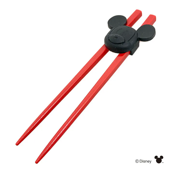 スケーターホルダー付トレーニング箸 ミッキーマウス