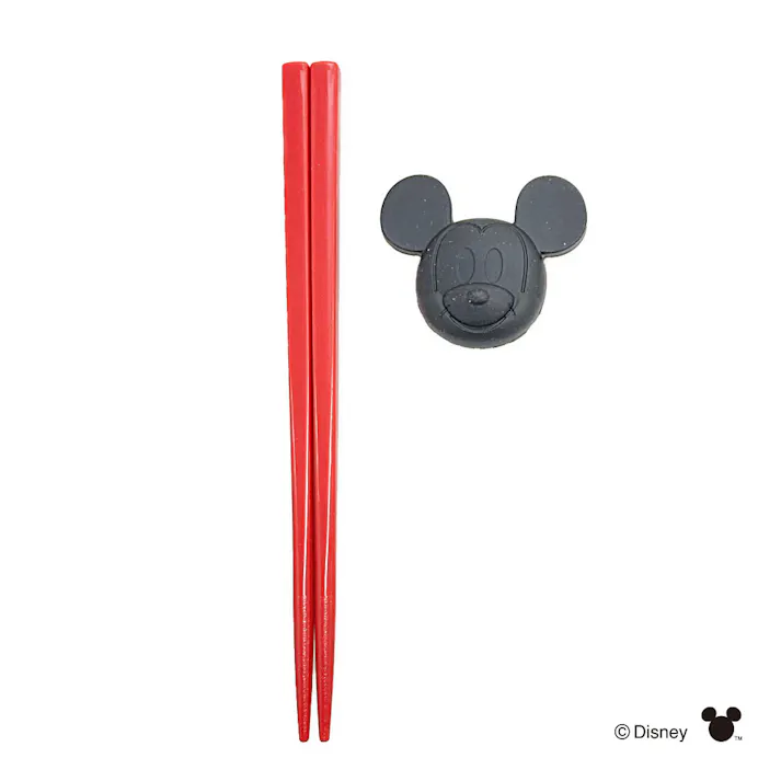 スケーターホルダー付トレーニング箸 ミッキーマウス