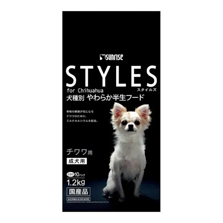 スタイルズ 犬種別 やわらか半生フード 成犬用 チワワ用 1.2kg