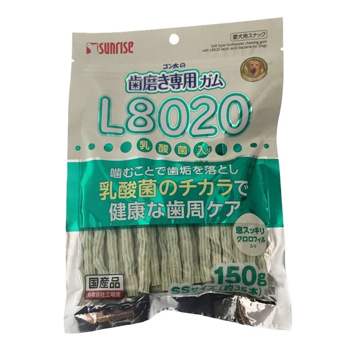 ゴン太の歯磨き専用ガム 乳酸菌入 SSサイズ 150g(販売終了)